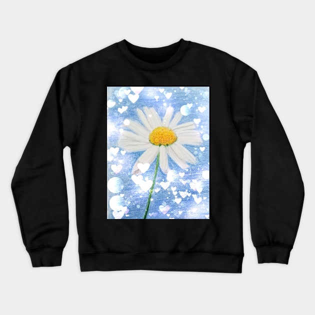 Daisy Crewneck Sweatshirt by teenamarie23art